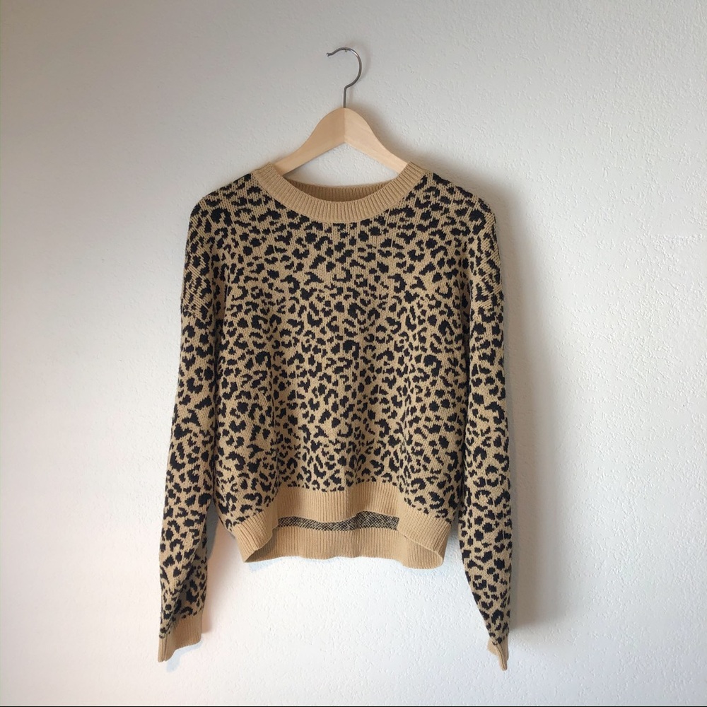H&M Cheetah Sweater